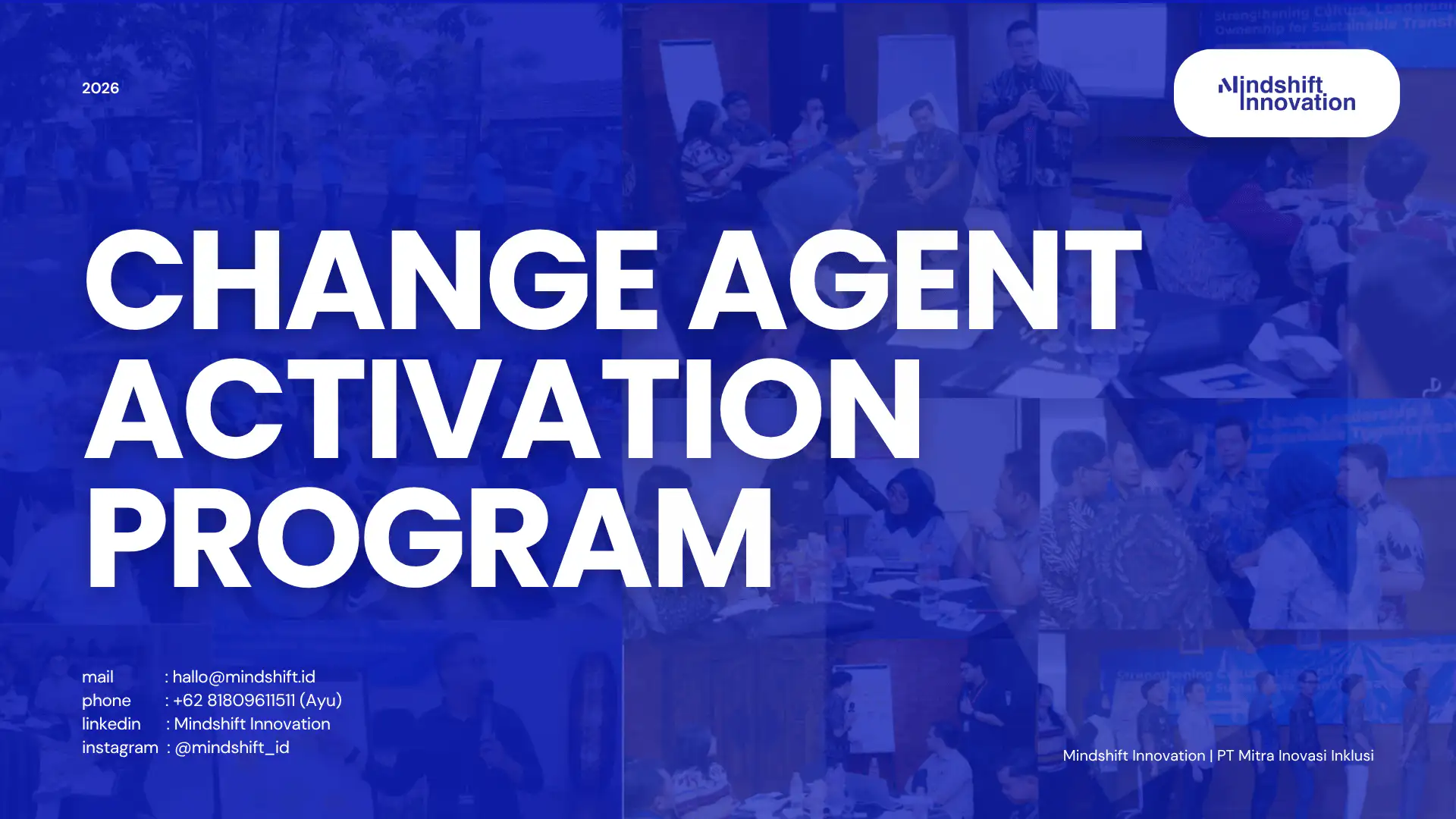 Change Agent Activation Program