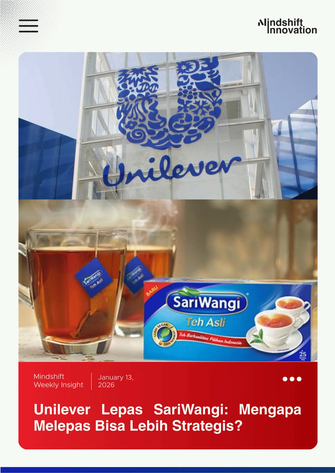 Unilever Lepas SariWangi